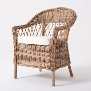 CR56 | Wickerworks Monarch Chair w/ cushion (Set of 2)
