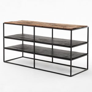 CPP18002 | Rustika TV Stand Open Shelving 112cm