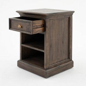 T764BW | Halifax Mindi Bedside Table with Shelves